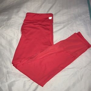 Forever 21 Pink Mesh crop leggings